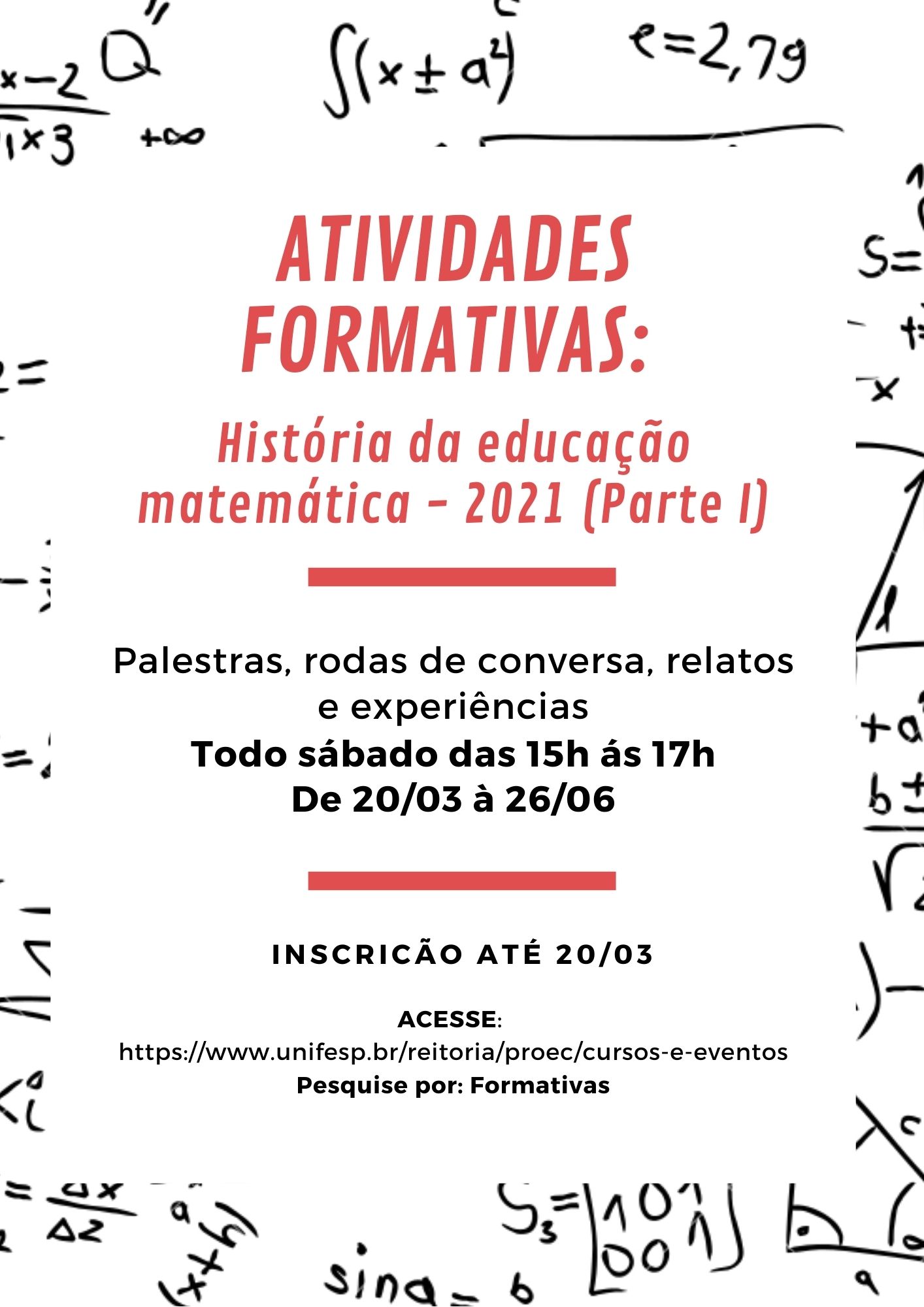ATIVIDADES FORMATIVAS HistÓria da educação matemática 2021 Parte I